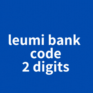 leumi bank code 2 digits 