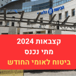 קצבאות נובמבר 2024 ביטוח לאומי מתי נכנס הכסף החודש